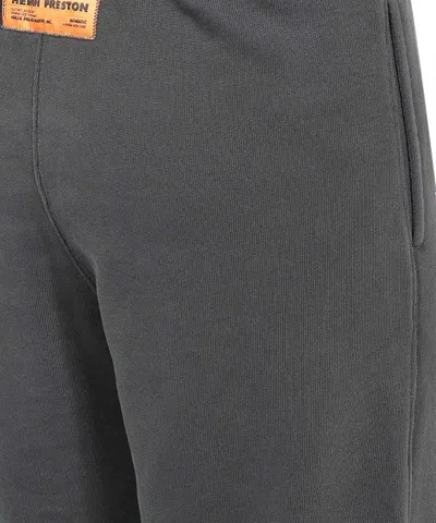 Heron Preston Logo-print Cotton Track Pants In Gray