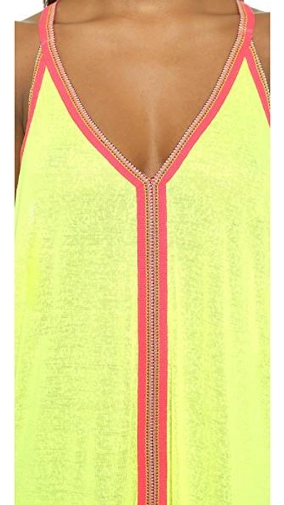Pitusa Sun Maxi Dress In Lemon