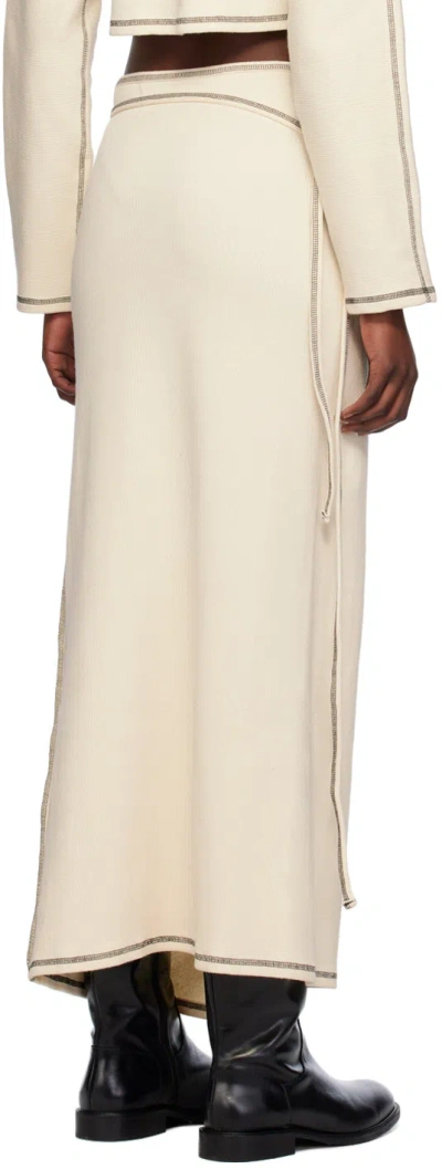 Baserange Off-white Garble Skirt