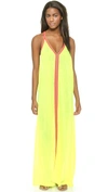 Pitusa Sun Maxi Dress In Lemon