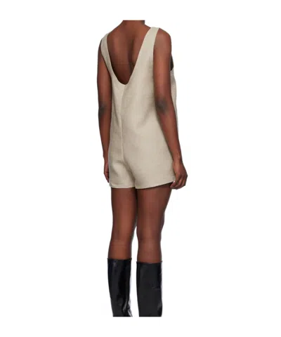 Baserange Beige Tank Jumpsuit In Multi