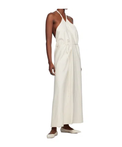 Baserange Off-white Mar Maxi Dress In White