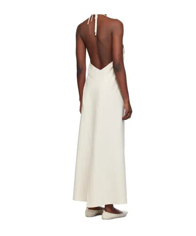Baserange Off-white Mar Maxi Dress In White