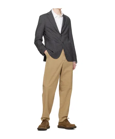 Barena Venezia Jacquard Patterned Suit Jacket In Gray