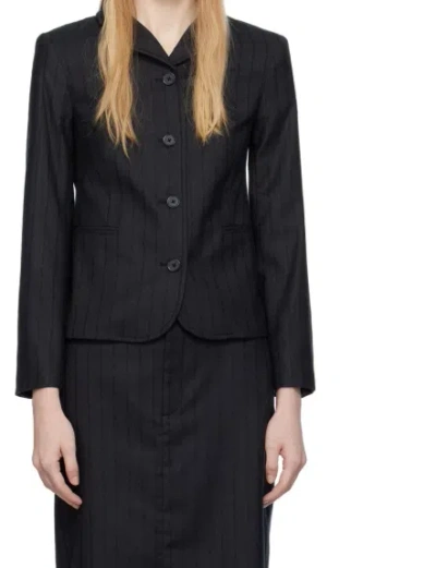 Loulou Studio Black Furo Blazer In Black