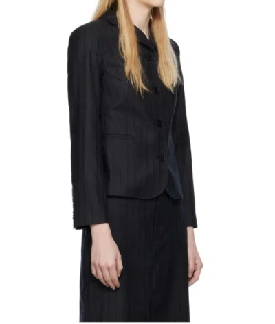 Loulou Studio Black Furo Blazer In Black