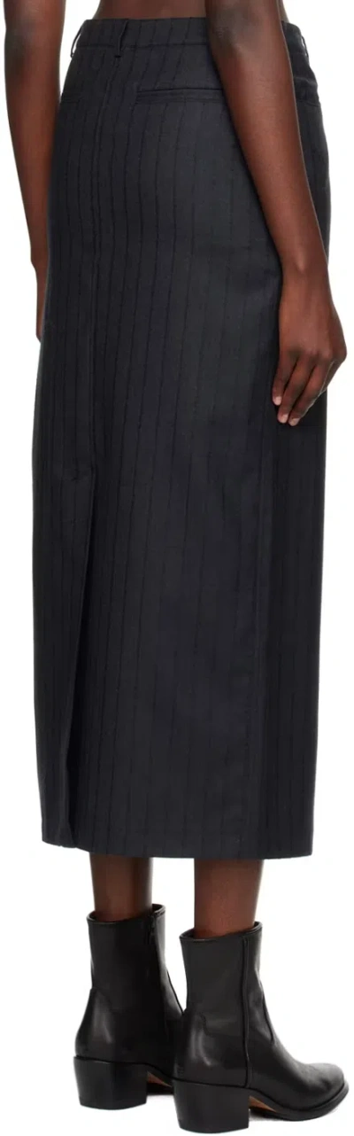 Loulou Studio Black Vato Maxi Skirt In Black