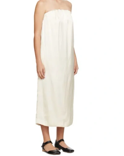 Loulou Studio Off-white Siple Midi Dress In White