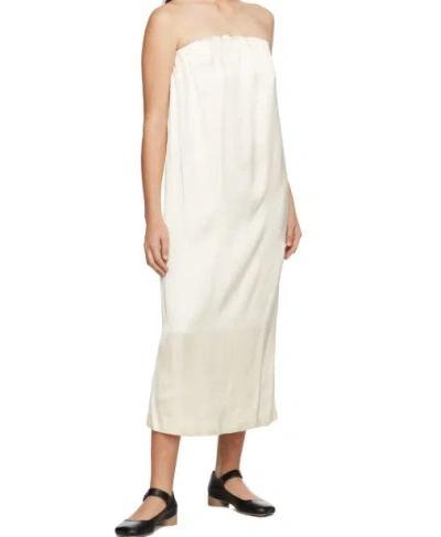 Loulou Studio Off-white Siple Midi Dress In White