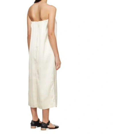 Loulou Studio Off-white Siple Midi Dress In White