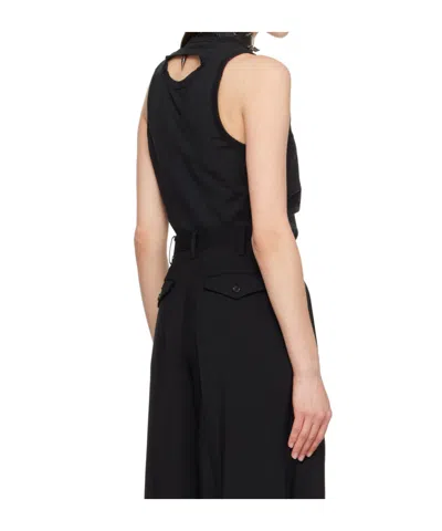 Junya Watanabe Cut-out Detail Vest In Black