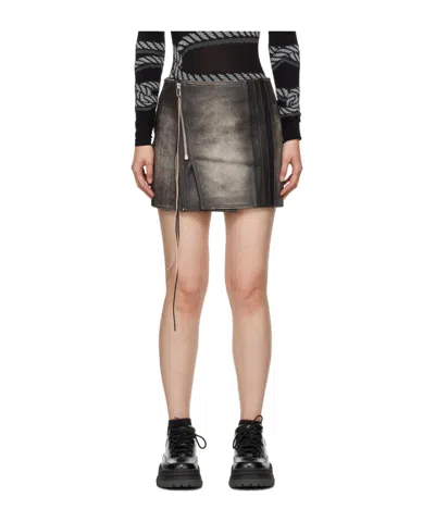 Eytys Rogue Stripe Skirt In Black