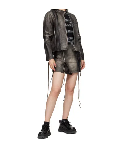 Eytys Rogue Stripe Skirt In Black