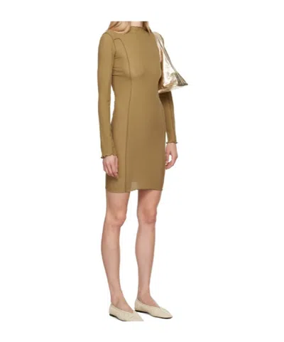 Baserange Brown Omato Minidress In Brown