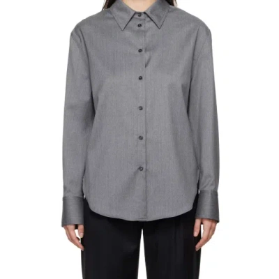 Loulou Studio Gray Eliana Shirt In Gray