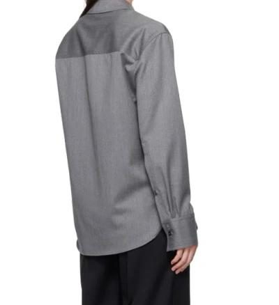 Loulou Studio Gray Eliana Shirt In Gray