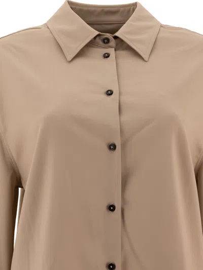 Loulou Studio Eliana Button-up Shirt In Brown