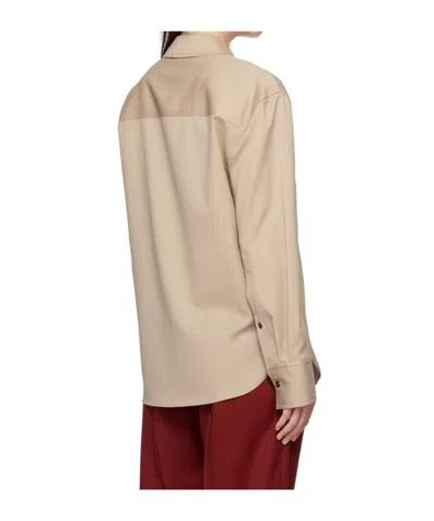 Loulou Studio Eliana Button-up Shirt In Brown
