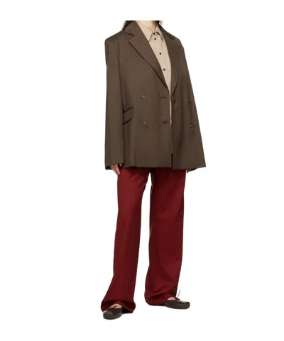 Loulou Studio Eliana Button-up Shirt In Brown