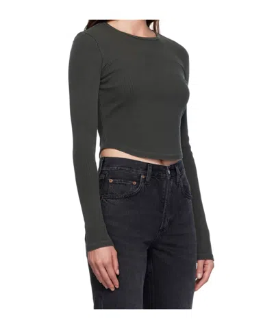 Agolde Green Nova Long Sleeve T-shirt