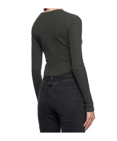 Agolde Green Nova Long Sleeve T-shirt