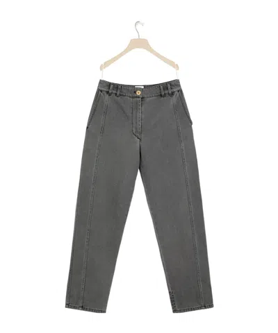 Patou Straight-leg Pants In Gray
