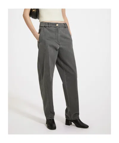 Patou Straight-leg Pants In Gray