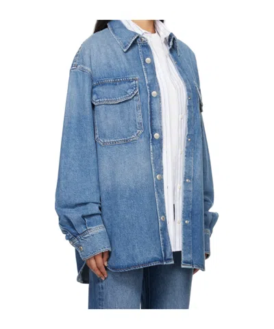 Agolde Snap Button Denim Shirt