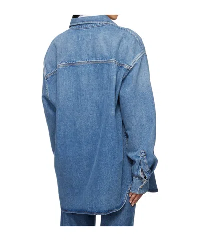 Agolde Snap Button Denim Shirt