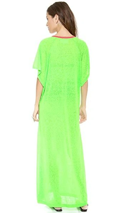 Shop Pitusa Abaya Maxi Dress In Lime