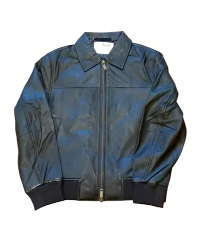 Selected Lapel Long Sleeve Casual Jacket In Blue