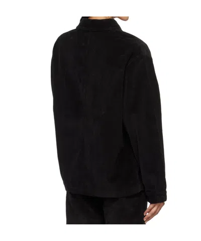 Baserange Lapel Long Sleeve Casual Jacket In Black