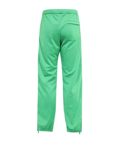 Heron Preston Contrast Side Stripes Trousers In Green
