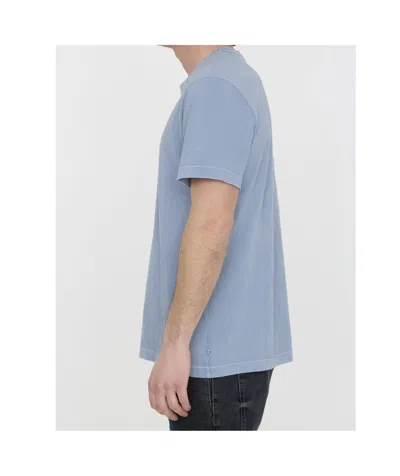 James Perse Crew-neck Cotton T-shirt In Blue