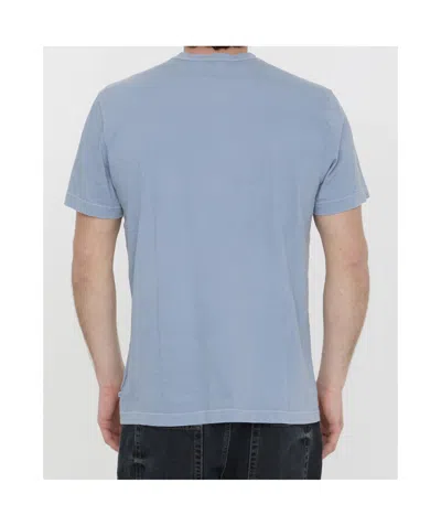 James Perse Crew-neck Cotton T-shirt In Blue