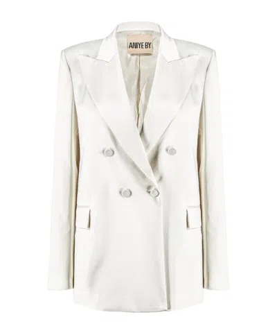 Aniye By Long-sleeved Suit Jacket In White
