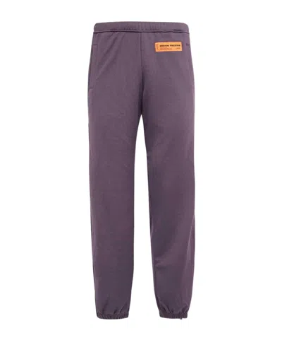 Heron Preston Contrast Side Stripes Trousers In Purple
