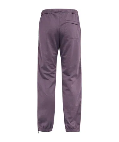 Heron Preston Contrast Side Stripes Trousers In Purple