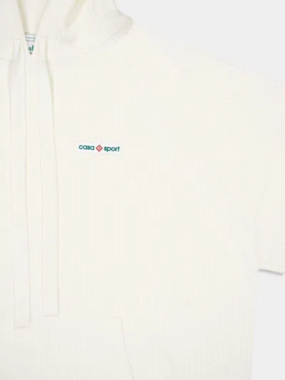 Casablanca Long Sleeve Sweatshirt In White