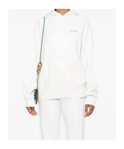 Casablanca Long Sleeve Sweatshirt In White