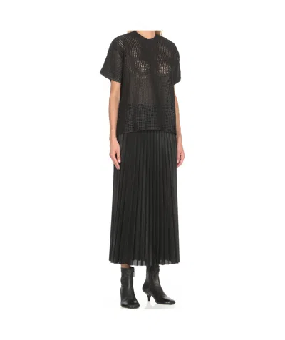 Junya Watanabe Open-knit Short Sleeved T-shirt