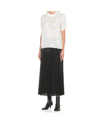 Junya Watanabe Open-knit Short Sleeved T-shirt