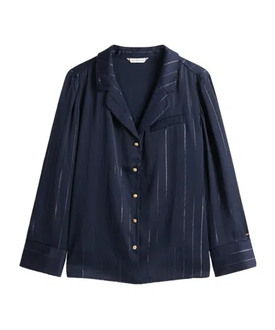 Tommy Hilfiger Striped Shirt In Blue