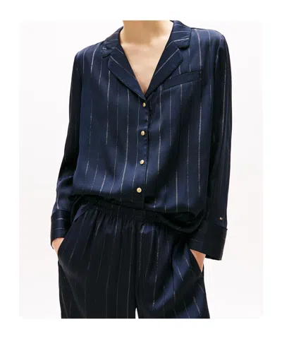 Tommy Hilfiger Striped Shirt In Blue