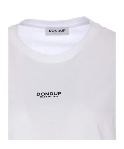 Dondup Crewneck Short Sleeves T-shirt In White