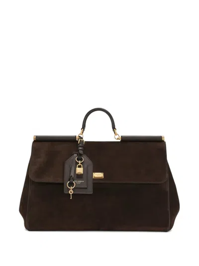 Dolce & Gabbana Sicily Suede Tote Bag