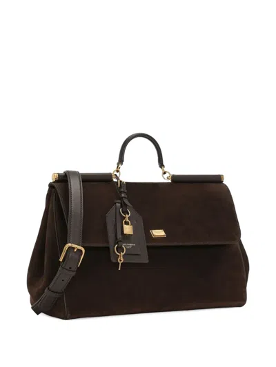 Dolce & Gabbana Sicily Suede Tote Bag