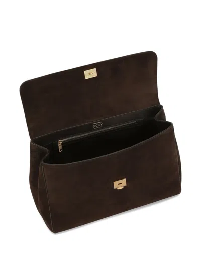 Dolce & Gabbana Sicily Suede Tote Bag