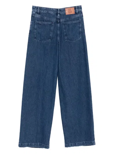 Ba&sh Pleated-detail Jeans In Blue