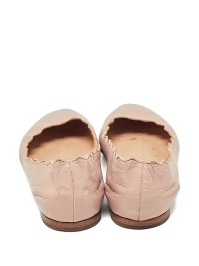 Pre-owned Chloé Lauren Scalloped Ballet Flats